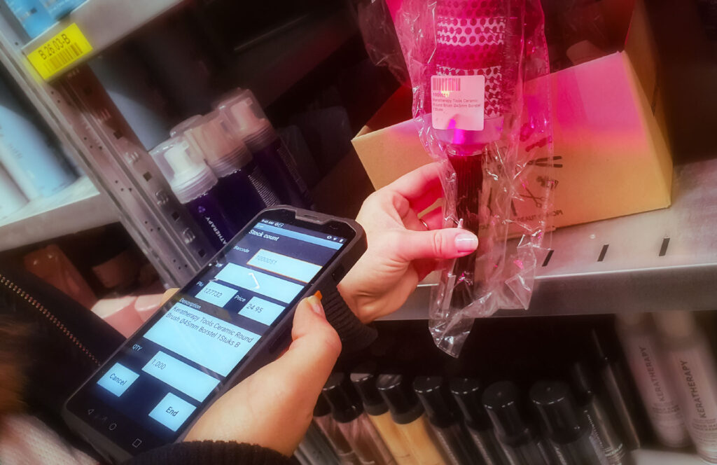 Scannen van producten met Unitouch systeem