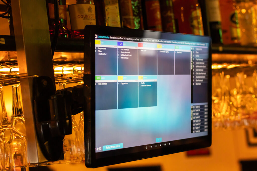 Order op scherm Unitouch