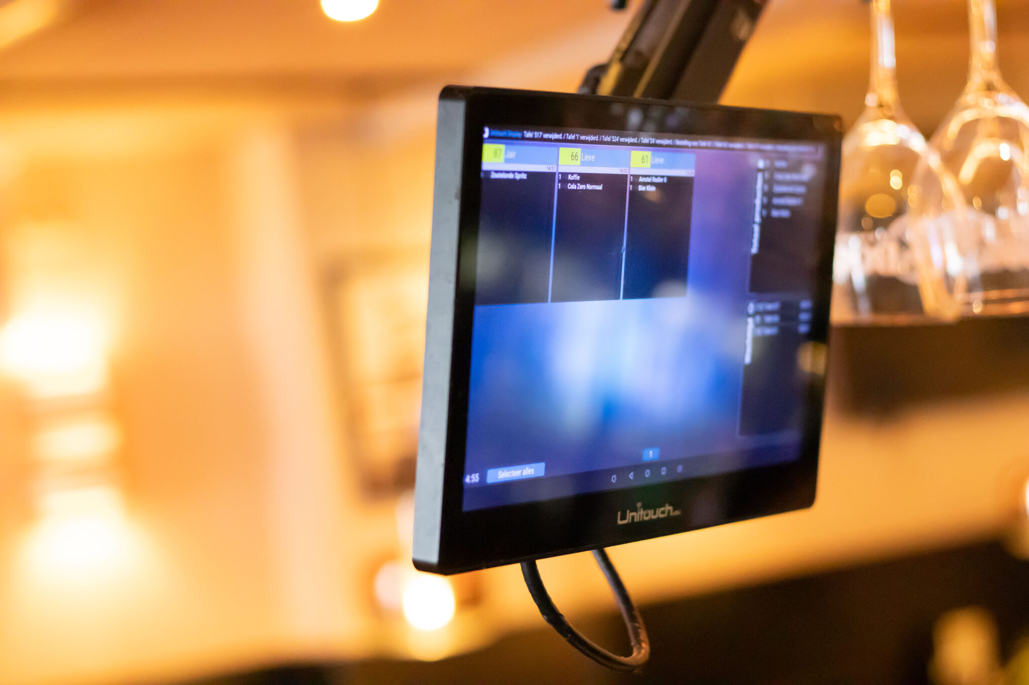 keuken scherm voor take-away Unitouch